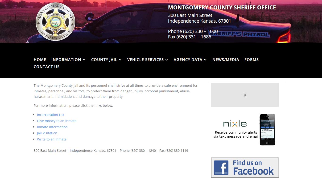 Montgomery County Jail | Montgomery County Sheriff's Office Website